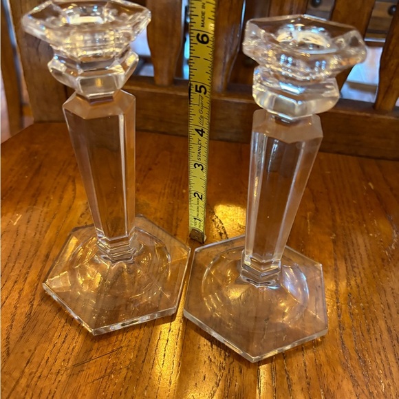 Mikasa Cambridge Clear Crystal Candlestick Pair — New Without Box - Picture 15 of 15